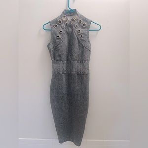 Grey cocktail dress